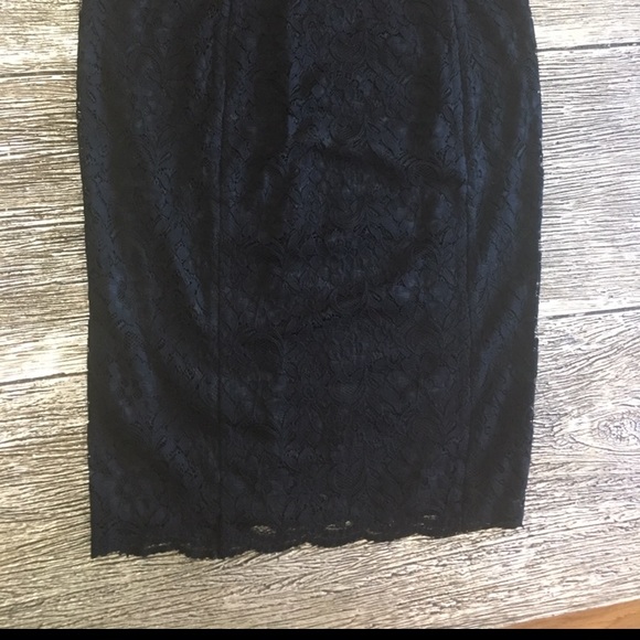 Express High Waisted Lace Midi Pencil Skirt size 6 - Picture 5 of 5